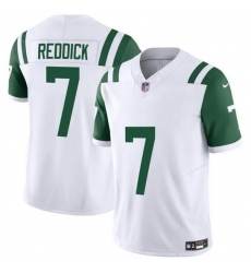 Men New York Jets 7 Haason Reddick White 2024 Classic Alternate Vapor F U S E Limited Stitched Football Jersey