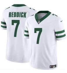 Men New York Jets 7 Haason Reddick White 2024 F U S E Vapor Limited Stitched Jersey