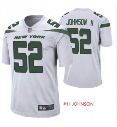 Men Nike New York Jets #11 Jermaine Johnson White Vapor Limited Jersey