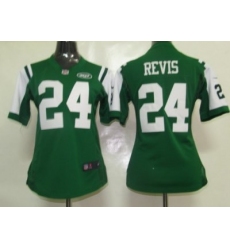 Women Nike New York Jets 24# Revis Jersey