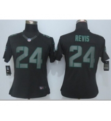 nike women nfl jerseys new york jets 24 revis black[nike impact limited]