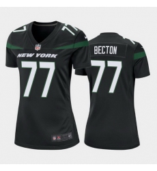 women mekhi becton new york jets black game jersey 