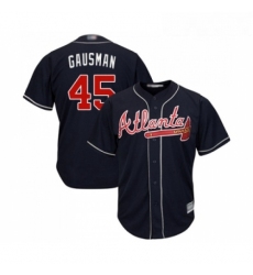 Youth Atlanta Braves 45 Kevin Gausman Replica Blue Alternate Road Cool Base Baseball Jersey 