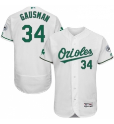 Mens Majestic Baltimore Orioles 34 Kevin Gausman White Celtic Flexbase Authentic Collection MLB Jersey