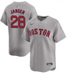 Men Boston Red Sox 28 Danny Jansen Grey 2024 Away Limited Stitched Baseball Jersey