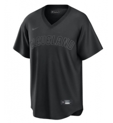 Men Cleveland Guardians 11 Jose Ramirez Black Pitch Black Fashion Replica Stitched Baseball Jersey 25