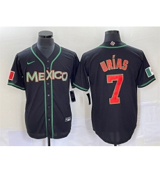 Men Mexico Baseball 7 Julio Urias New 2023 Black World Baseball With Patch Classic Stitched Jersey 2