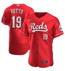 Reds 19 Joey Votto Red Nike 2020 Flexbase Jersey