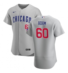 Men Chicago Cubs 60 Jason Adam Men Nike Gray Road 2020 Flex Base Team Jersey