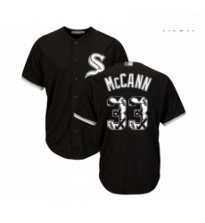 Mens Chicago White Sox 33 James McCann Authentic Black Team Logo Fashion Cool Base Baseball Jersey 