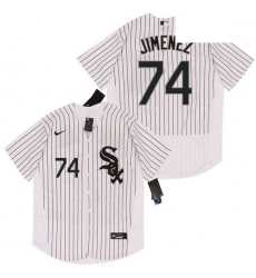 White Sox 74 Eloy Jimenez White 2020 Nike Flexbase Jersey