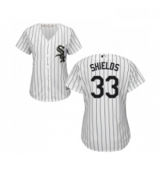 Womens Majestic Chicago White Sox 33 James Shields Replica White Home Cool Base MLB Jerseys