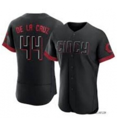 Men's Cincinnati Reds Elly De La Cruz #44 Nike Black 2023 City Connect Player Jersey