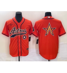 Men Houston Astros White Team Big Logo Cool Base Stitched Baseball Jersey