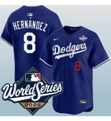 Men Los Angeles Dodgers 8 Enrique Hernandez Blue 2025 World Series Vapor Limited Stitched Baseball Jersey Men Los Angeles Dodgers 8 Enrique Hernandez Blue 2025 World Series Vapor Limited Stitched Baseball Jersey