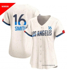 Women's #16 Will Smith Los Angeles Dodgers Cream Limited 2024 City Jersey