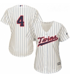 Womens Majestic Minnesota Twins 4 Paul Molitor Authentic Cream Alternate Cool Base MLB Jersey