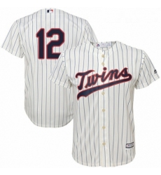 Youth Majestic Minnesota Twins 12 Jake Odorizzi Replica Cream Alternate Cool Base MLB Jersey 