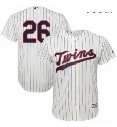 Youth Majestic Minnesota Twins 26 Max Kepler Replica Cream Alternate Cool Base MLB Jersey