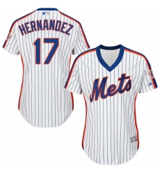 Womens Majestic New York Mets 17 Keith Hernandez Authentic White Alternate Cool Base MLB Jersey