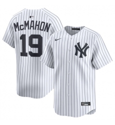 Men New York Yankees 19 Ryan McMahon White 2025 Home Limited Stitched Baseball Jersey