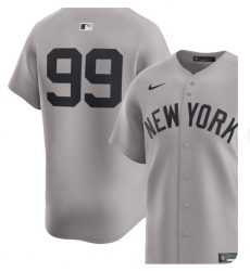 Men New York Yankees Aaron Judge #99 Solid Black Numbers Letters No White Outline Stitched MLB Jersey
