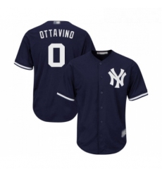 Youth New York Yankees 0 Adam Ottavino Authentic Navy Blue Alternate Baseball Jersey 