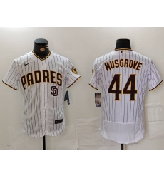 Men San Diego Padres 44 Joe Musgrove White 2024 Home Limited Stitched Baseball Jersey 1 464