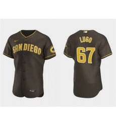 Men San Diego Padres 67 Seth Lugo Brown Flex Base Stitched Baseball Jersey