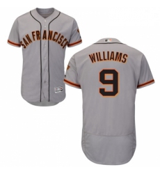 Mens Majestic San Francisco Giants 9 Matt Williams Grey Road Flex Base Authentic Collection MLB Jersey