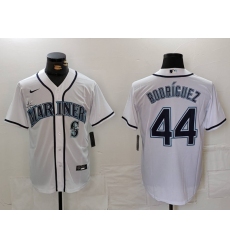 Men Seattle Mariners 44 Julio Rodriguez White Cool Base Stitched Jersey 1