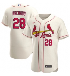 Men's St. Louis Cardinals Nolan Arenado Ice Cream Jersey Home Flex Base