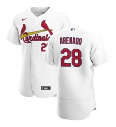 Youth St. Louis Cardinals Nolan Arenado White Jersey Home Flex Base