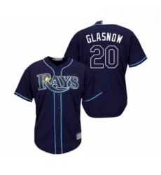 Youth Tampa Bay Rays 20 Tyler Glasnow Replica Navy Blue Alternate Cool Base Baseball Jersey 