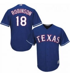 Youth Majestic Texas Rangers 18 Drew Robinson Authentic Red Alternate Cool Base MLB Jersey 