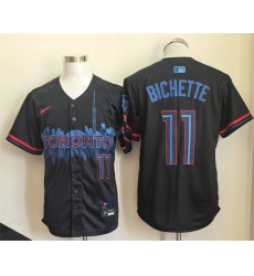 Men Toronto Blue Jays 11 Bo Bichette Navy 2024 City Connect Limited Stitched Baseball Jersey Men Toronto Blue Jays 11 Bo Bichette Navy 2024 City Connect Limited Stitched Baseball Jersey