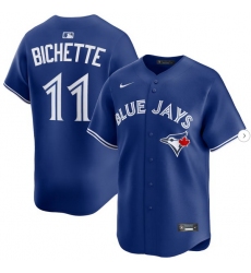 Men Toronto Blue Jays 11 Bo Bichette Royal Cool Base Stitched Baseball Jersey