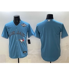 Men Toronto Blue Jays Blank Blue 2025 World Series Home Cool Base Stitched Baseball Jersey Men Toronto Blue Jays Blank Blue 2025 World Series Home Cool Base Stitched Baseball Jersey