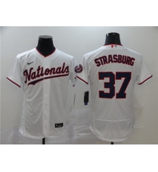 Nationals 37 Stephen Strasburg White 2020 Nike Flexbase Jersey