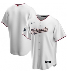 Nationals Blank White Gold Youth Nike 2020 Gold Program Cool Base Jersey