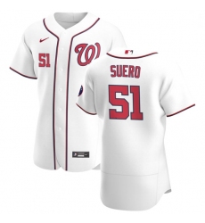 Washington Nationals 51 Wander Suero Men Nike White Home 2020 Authentic Player MLB Jersey