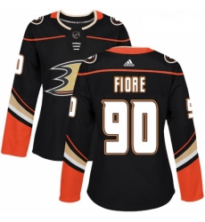 Womens Adidas Anaheim Ducks 90 Giovanni Fiore Premier Black Home NHL Jersey 