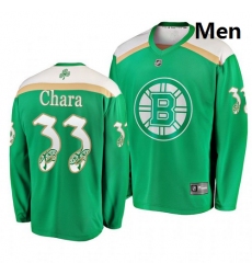 Bruins 33 Zdeno Chara Green 2019 St  Patrick Day Adidas Jersey