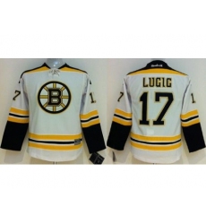 Youth Boston Bruins #17 Milan Lucic White Stitched NHL Jersey