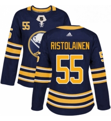 Womens Adidas Buffalo Sabres 55 Rasmus Ristolainen Premier Navy Blue Home NHL Jersey 