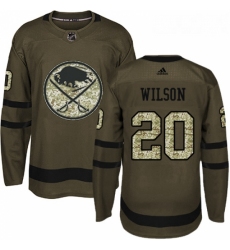 Youth Adidas Buffalo Sabres 20 Scott Wilson Authentic Green Salute to Service NHL Jersey 