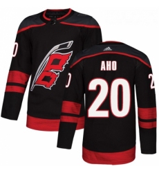 Youth Adidas Carolina Hurricanes 20 Sebastian Aho Premier Black Alternate NHL Jersey 