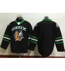 Blackhawks Blank Black Sioux Stitched NHL Jersey