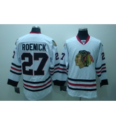 Chicago Blackhawks 27 Jeremy Roenick White Jerseys