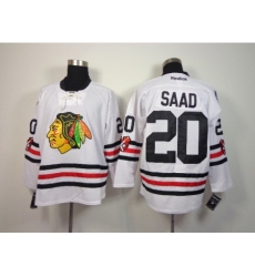 NHL Chicago Blackhawks #20 Saad 2015 Winter Classic White Jerseys